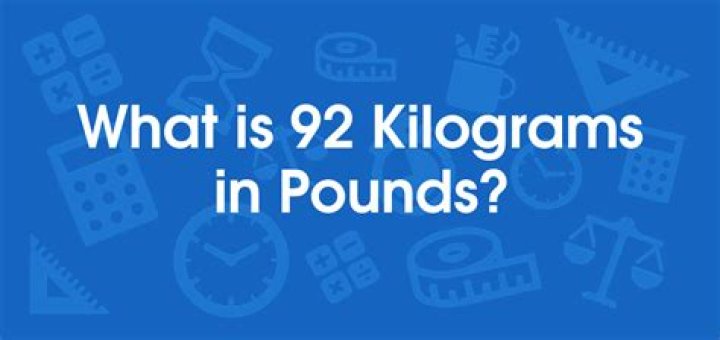 Convert 9.2 Kilograms To Pounds: A Comprehensive Guide