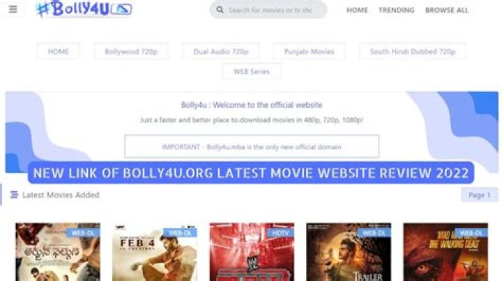 Popular Bollywood Movies And Shows On Bolly 4u Org.in