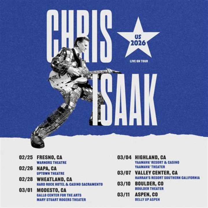 Breaking News: Chris Isaak Tour Cancelled Due To Unforeseen Circumstances