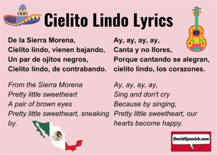 Complete Lyrics To The Famous Mexican Song 