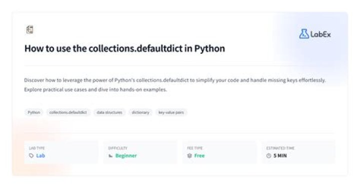 Simplifying Data Storage With The Collections Defaultdict