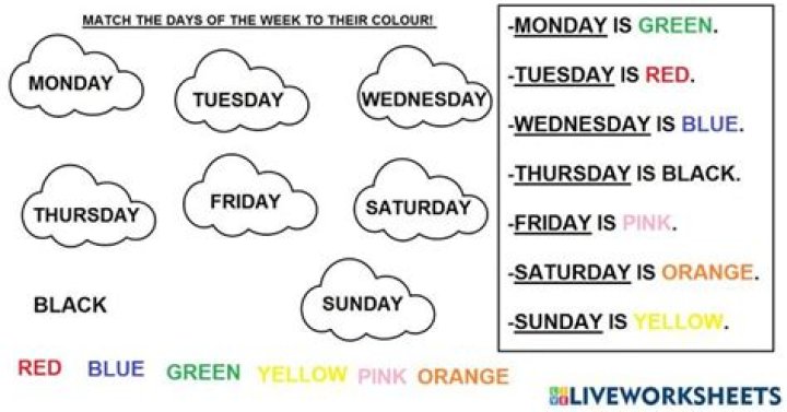 Colorful Days: Unveiling The Hues Of The Week