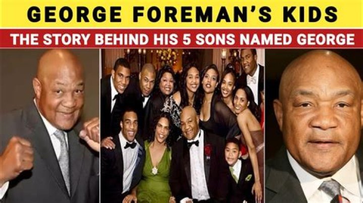 The Complete Guide To George Foreman's Children: A Comprehensive List