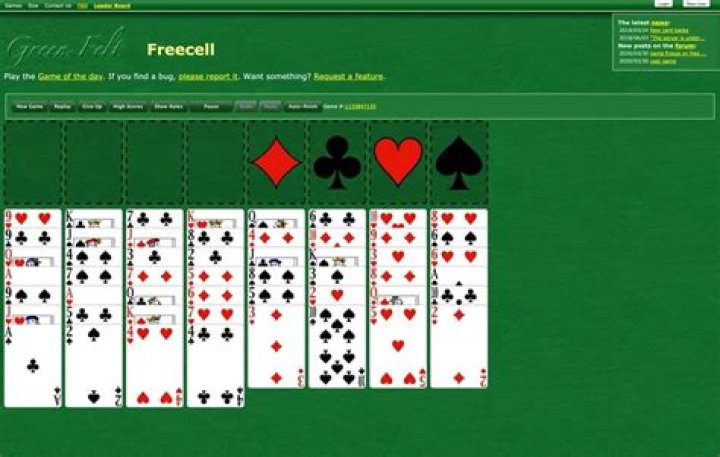 Play Entertaining Greenfelt Solitaire Online Now