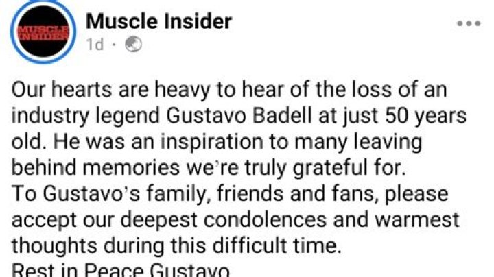 Gustavo Badell: News And Updates On His Untimely Demise