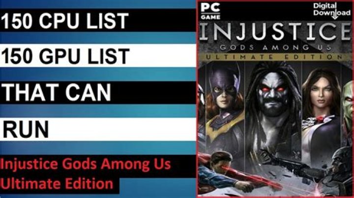 Ultimate Guide To Injustice: Gods Among Us PC Requirements