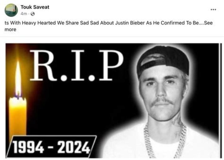 Is Justin Beiber Dead?