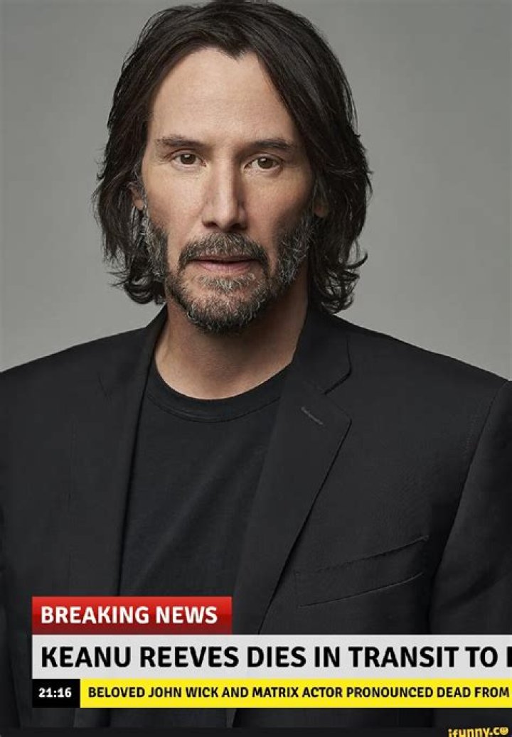 Tragic News: Keanu Reeves Passes Away Unexpectedly