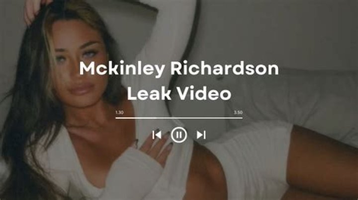 Latest Leaked Video: McKinley Richardson's Private Moments Exposed