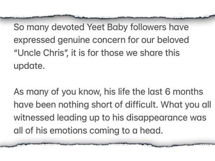 Uncle Chris Suspect In Baby Yeeting Incident