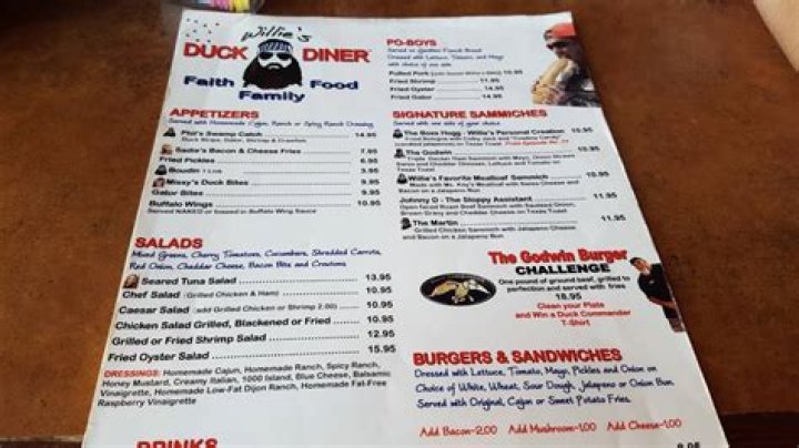 Willie's Duck Diner Menu: Your Go-To Guide For Delicious Dining